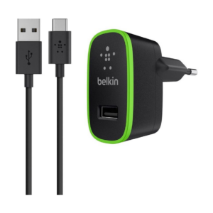 Belkin USB-C Netzladegerät (2.1A/10W, inkl. USB-C auf USB-A Kabel, 1,8m) schwarz
